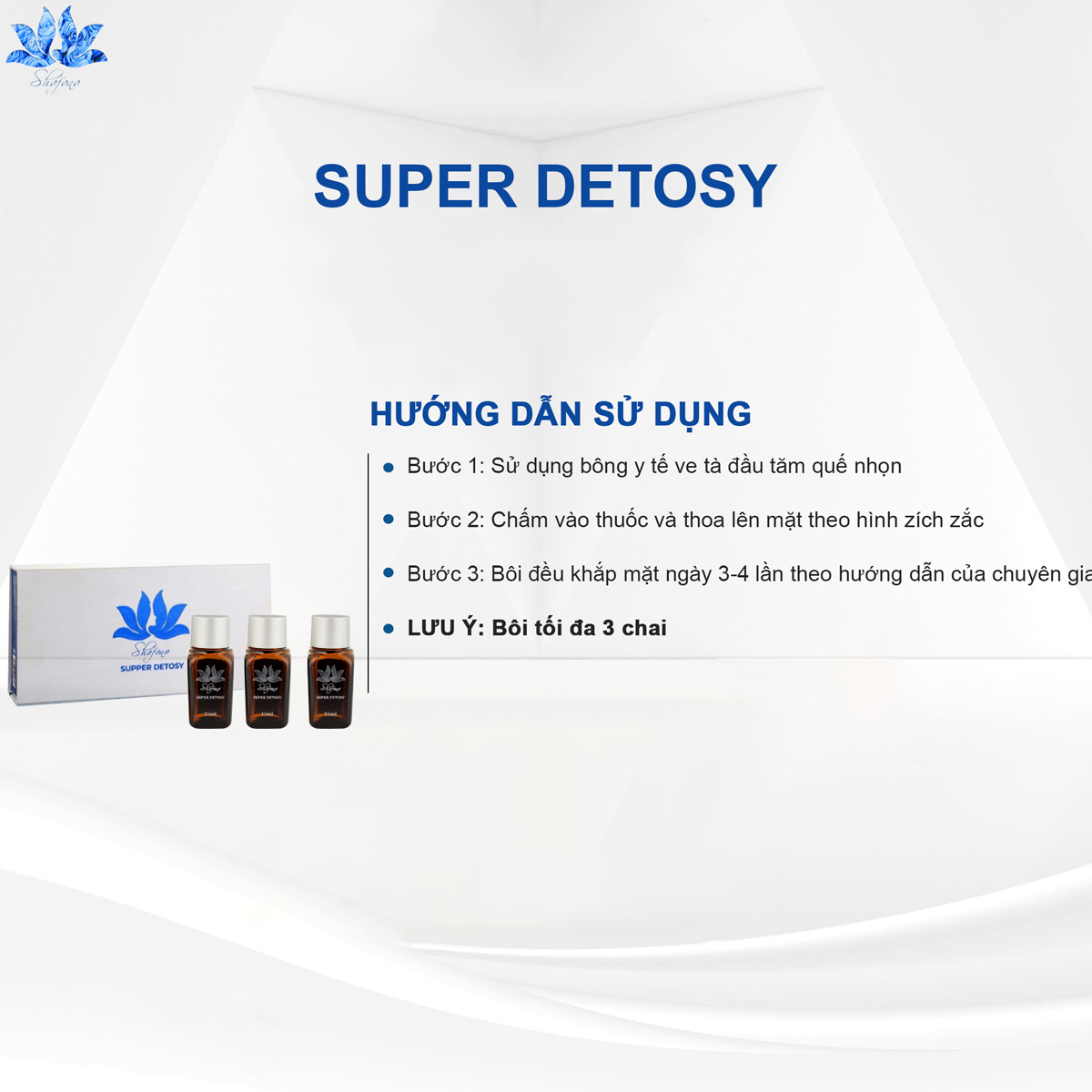 Hướng dẫn sử dụng đào thải super detosy